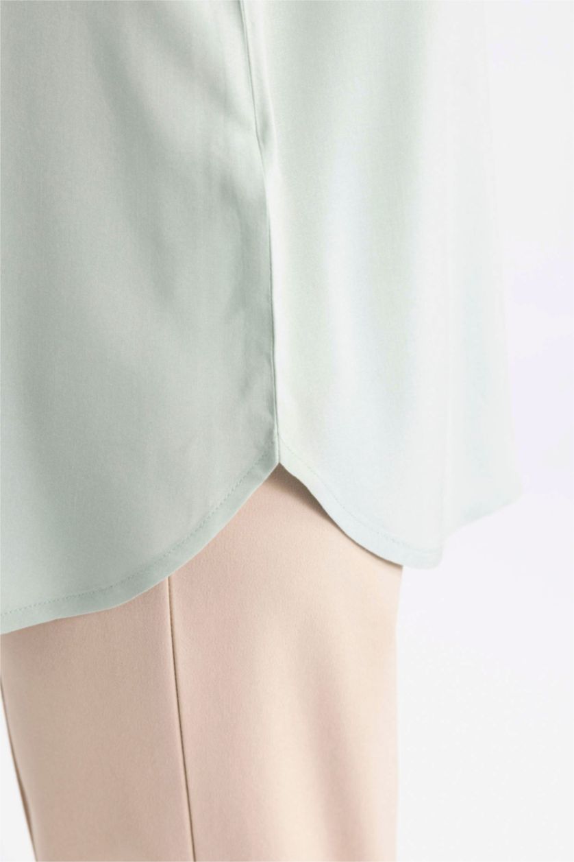WOMAN Mint Regular Fit Long Sleeve Shirt Tunic