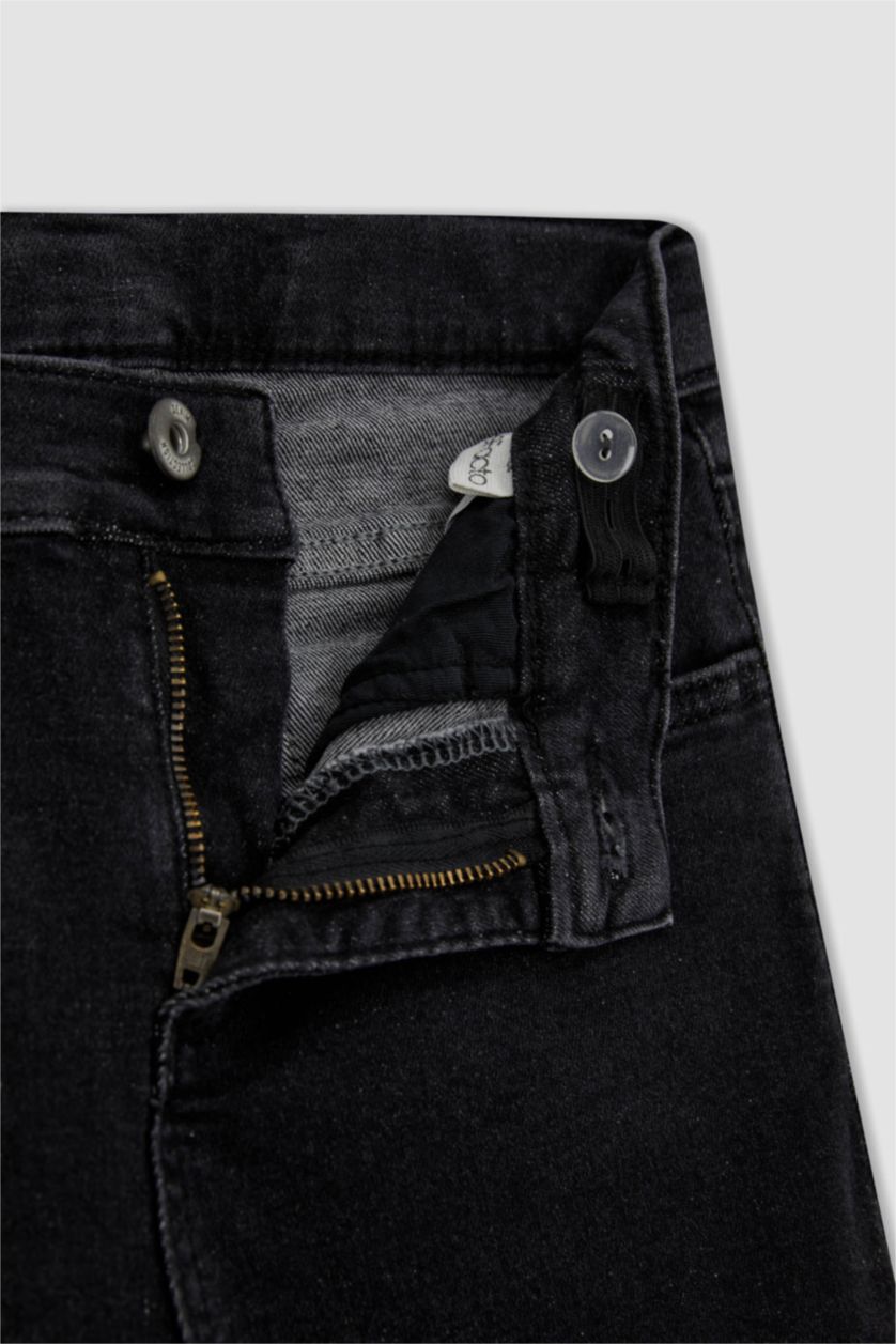 أولادي أسود بنطلون جينز اولادي سكيني فيت جينز برجل ضيق