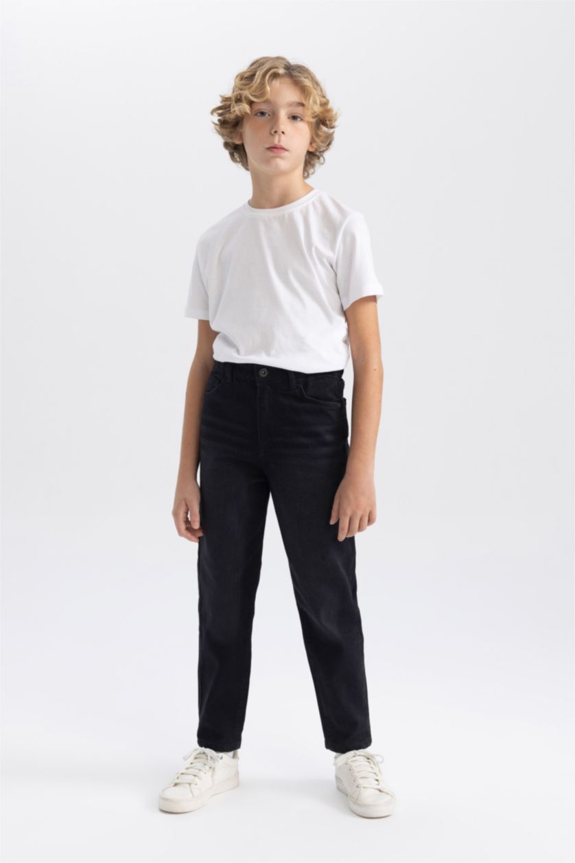 BOYS & TEENS Black Boy Balloon Fit Jeans