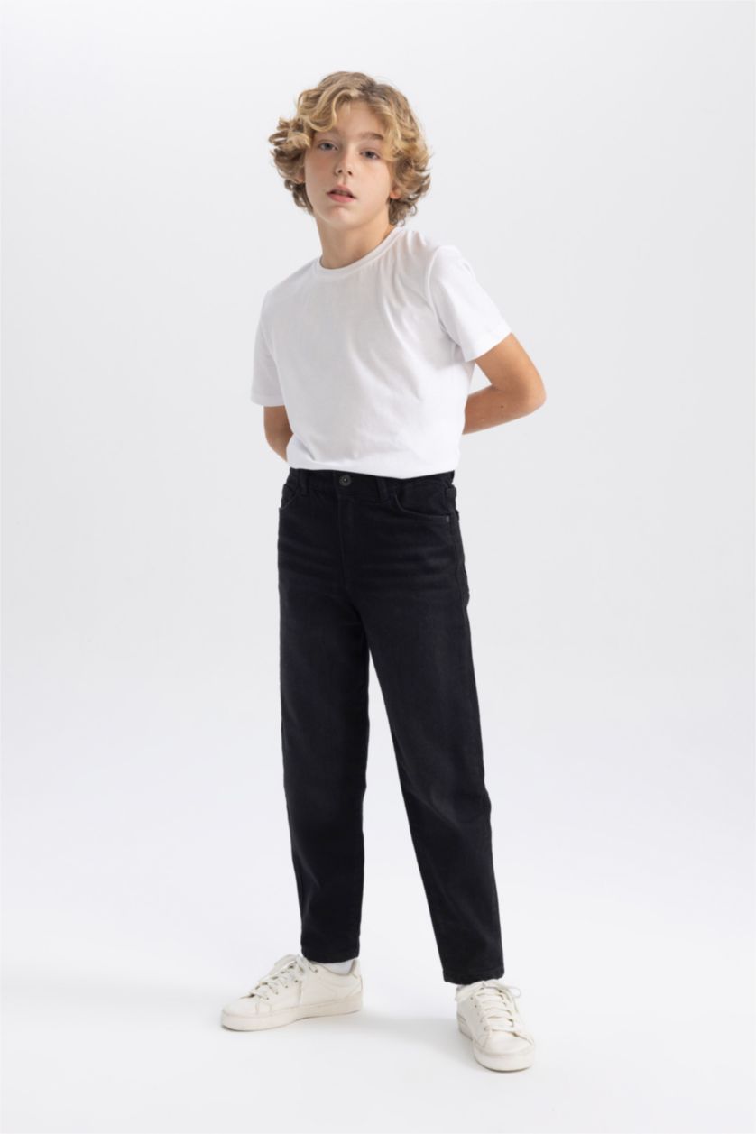 BOYS & TEENS Black Boy Balloon Fit Jeans
