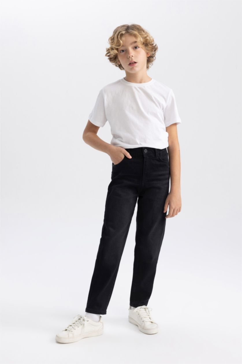 BOYS & TEENS Black Boy Balloon Fit Jeans