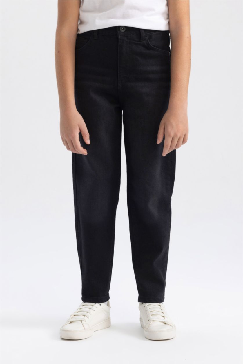 BOYS & TEENS Black Boy Balloon Fit Jeans