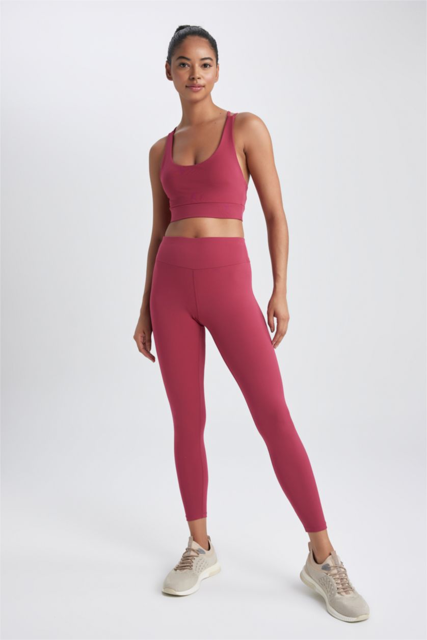 نساء خمري حمالات الصدر بطبعة شعار برقبة مستديرة