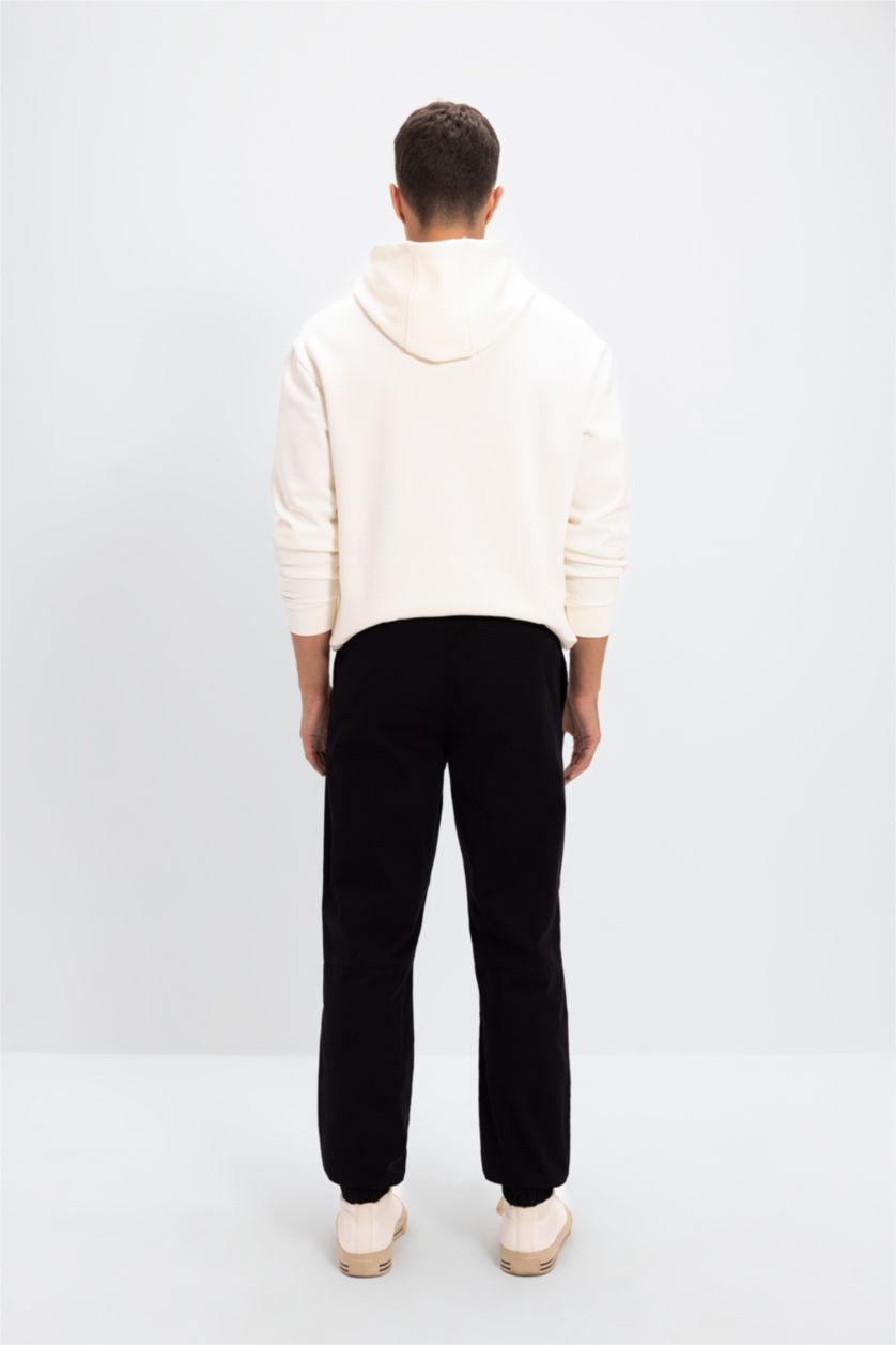 MAN Black Regular Fit Trousers