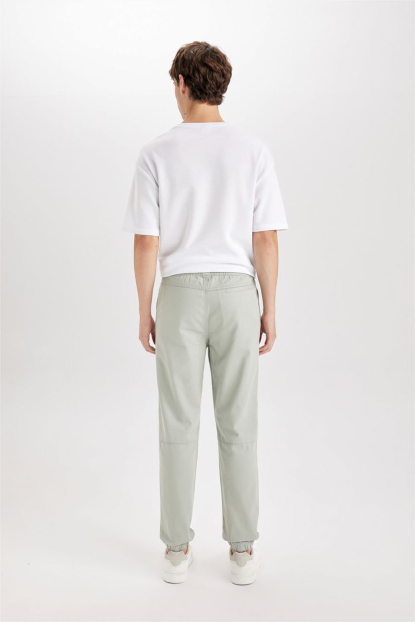 Ерлер Жалбыз қалыпты пішім габардин иілімді жолақ Шалбар