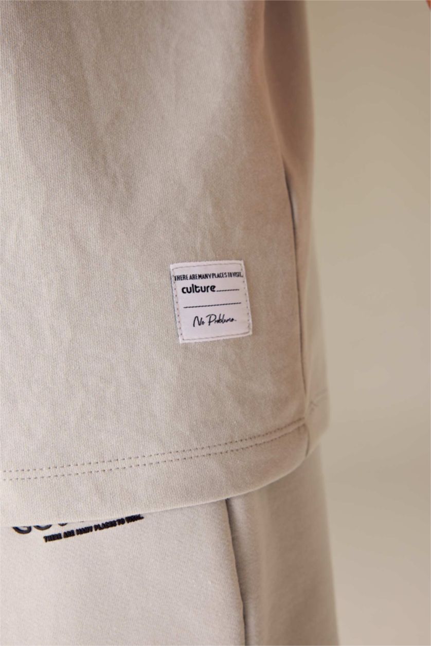 MAN Light Grey Comfort Fit Crew Neck Short Sleeve T-Shirt