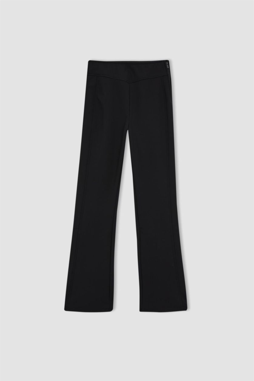 Женщины Черный Брюки стандартного кроя, DeFactoFit