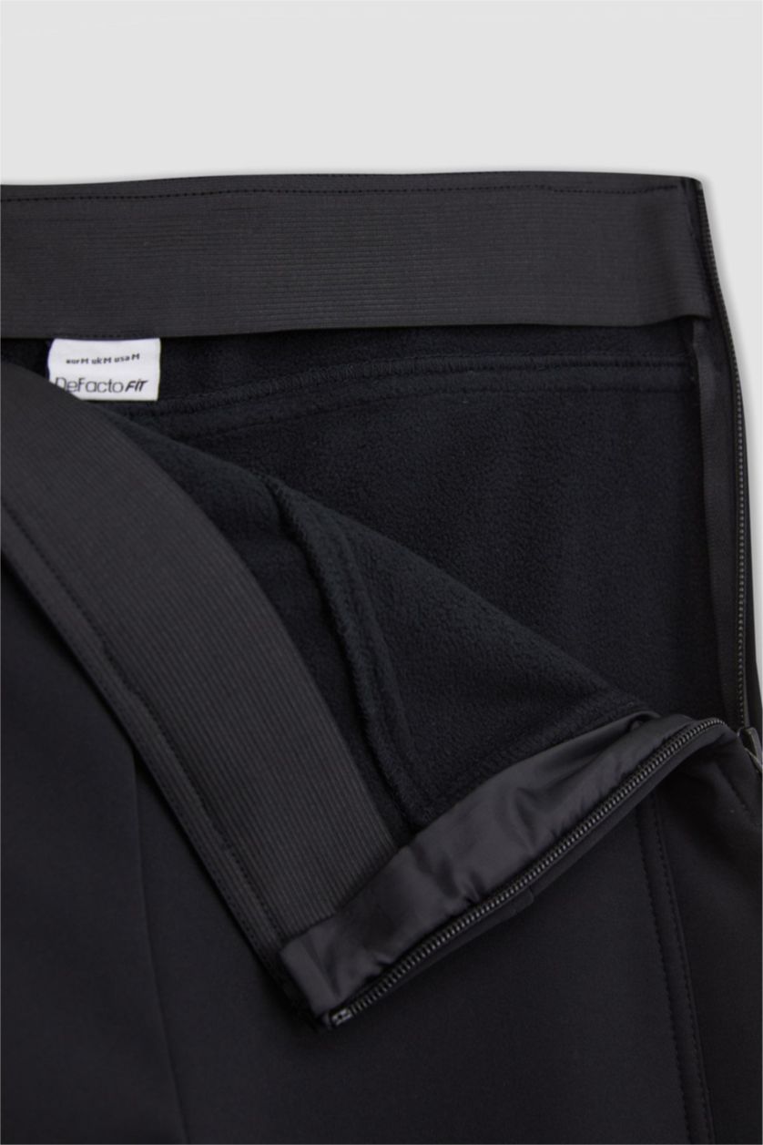 Женщины Черный Брюки стандартного кроя, DeFactoFit