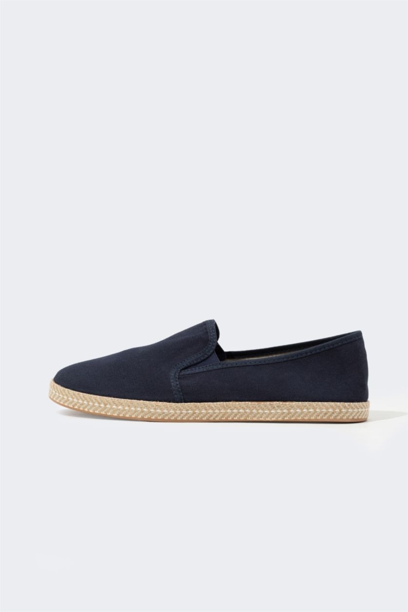 رجالي كحلي حذاء اسبادريل رجالي بكعب مسطح