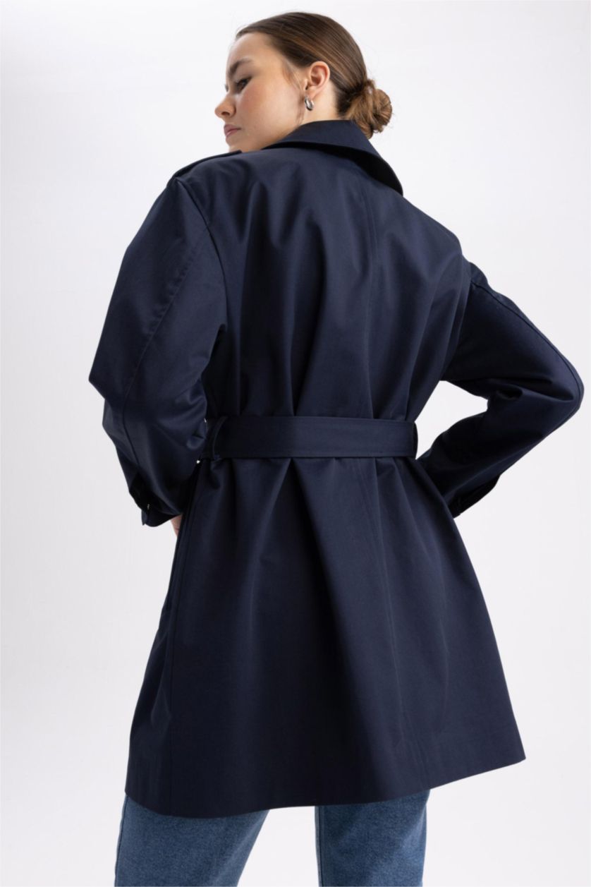 Navy WOMAN Trenchcoat 2788941 | DeFacto