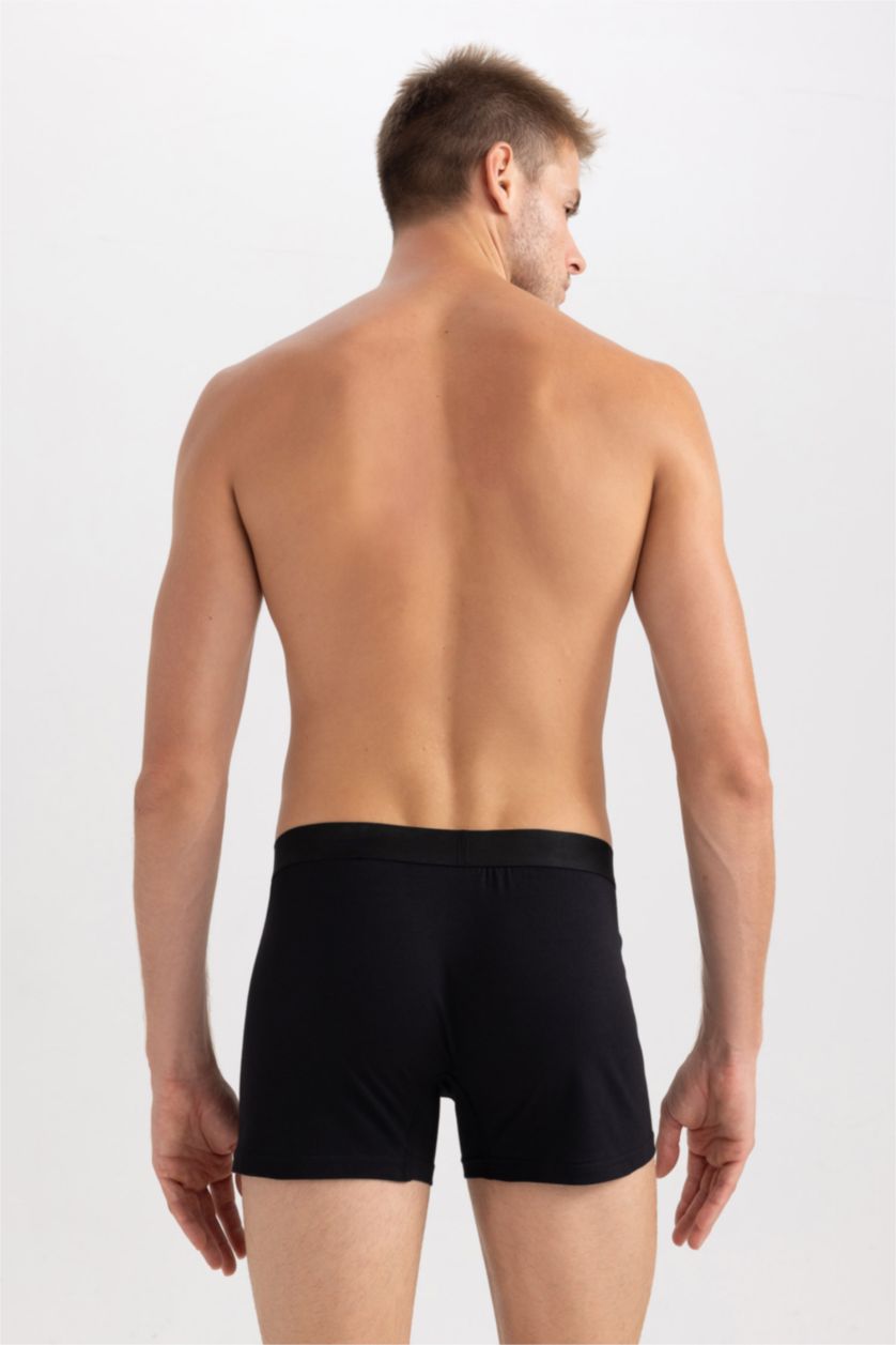Erkek Siyah Geniş Kalıp 2'li Boxer