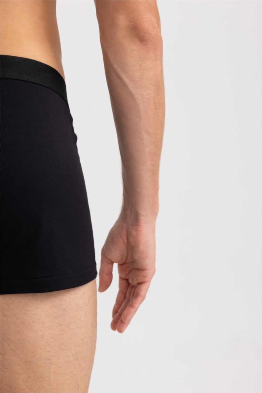 Erkek Siyah Geniş Kalıp 2'li Boxer