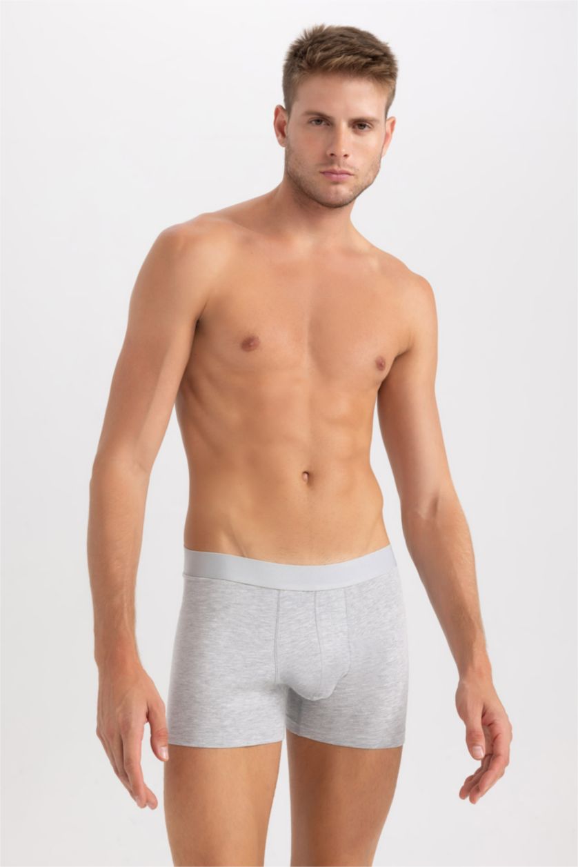 Erkek Siyah Geniş Kalıp 2'li Boxer