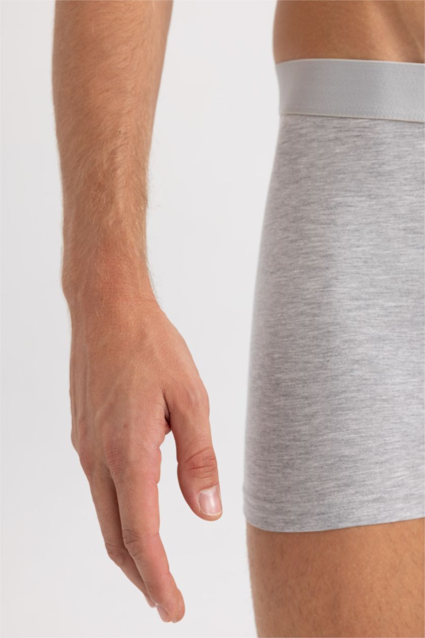 Erkek Siyah Uzun Kalıp 2'li Boxer