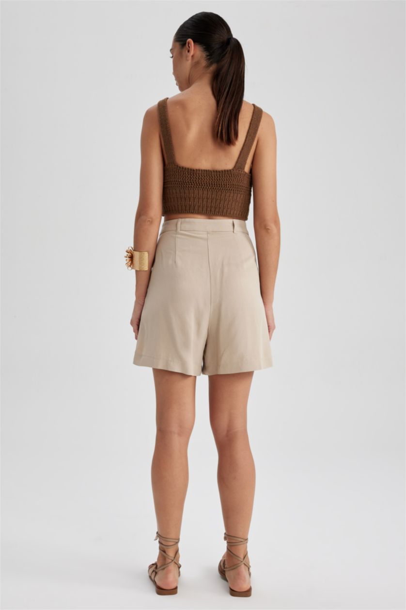WOMAN Beige Linen Blended