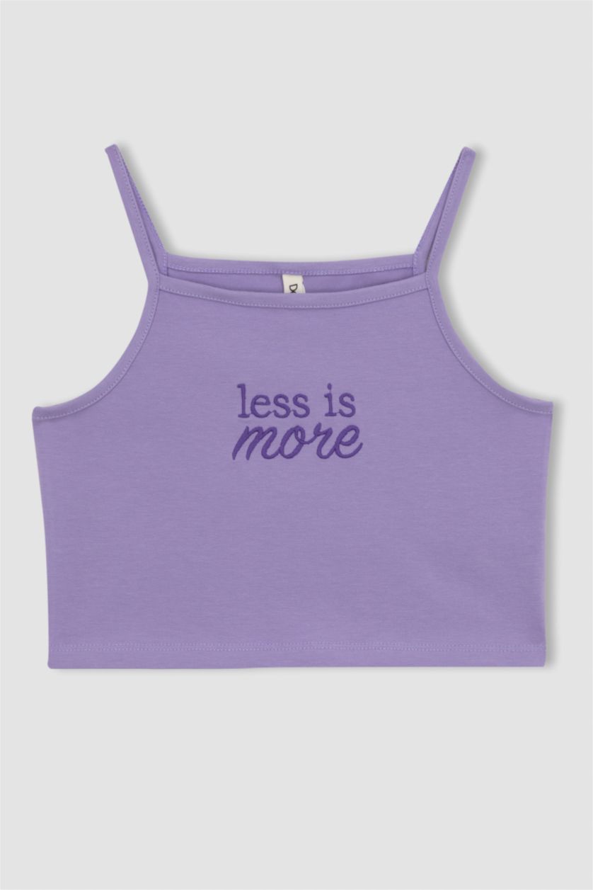 GIRLS & TEENS Lilac Girl Halter Collar Crop Top