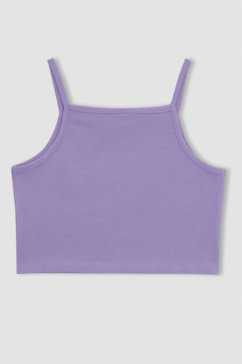 GIRLS & TEENS Lilac Girl Halter Collar Crop Top