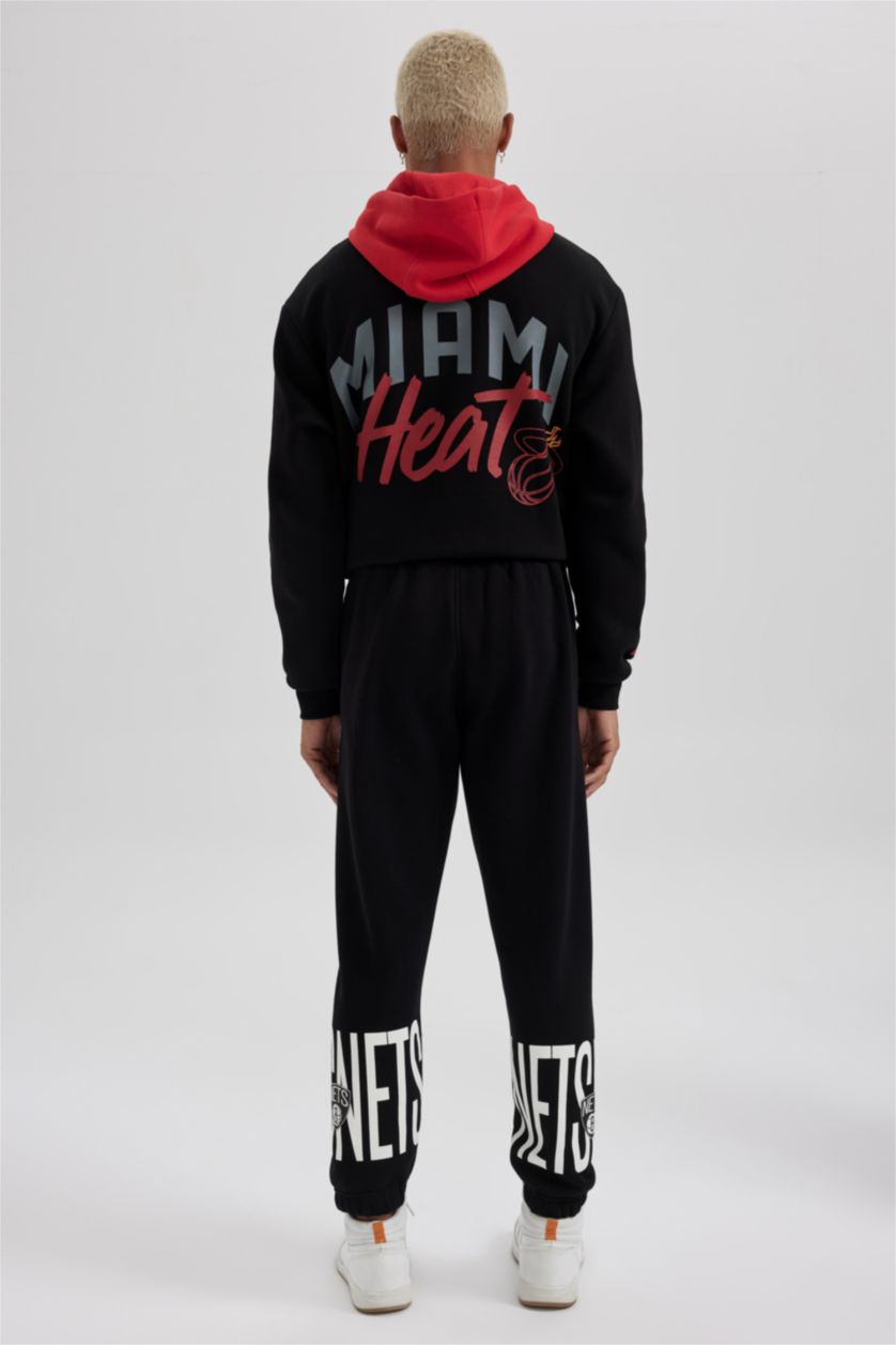 HOMME Noir Jogging Tissu Sweat Épais Brooklyn Nets