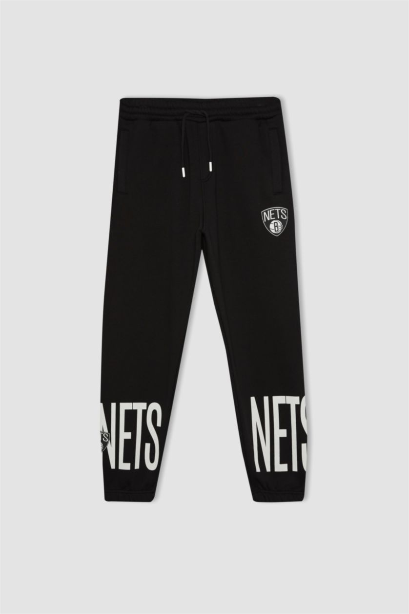 HOMME Noir Jogging Tissu Sweat Épais Brooklyn Nets