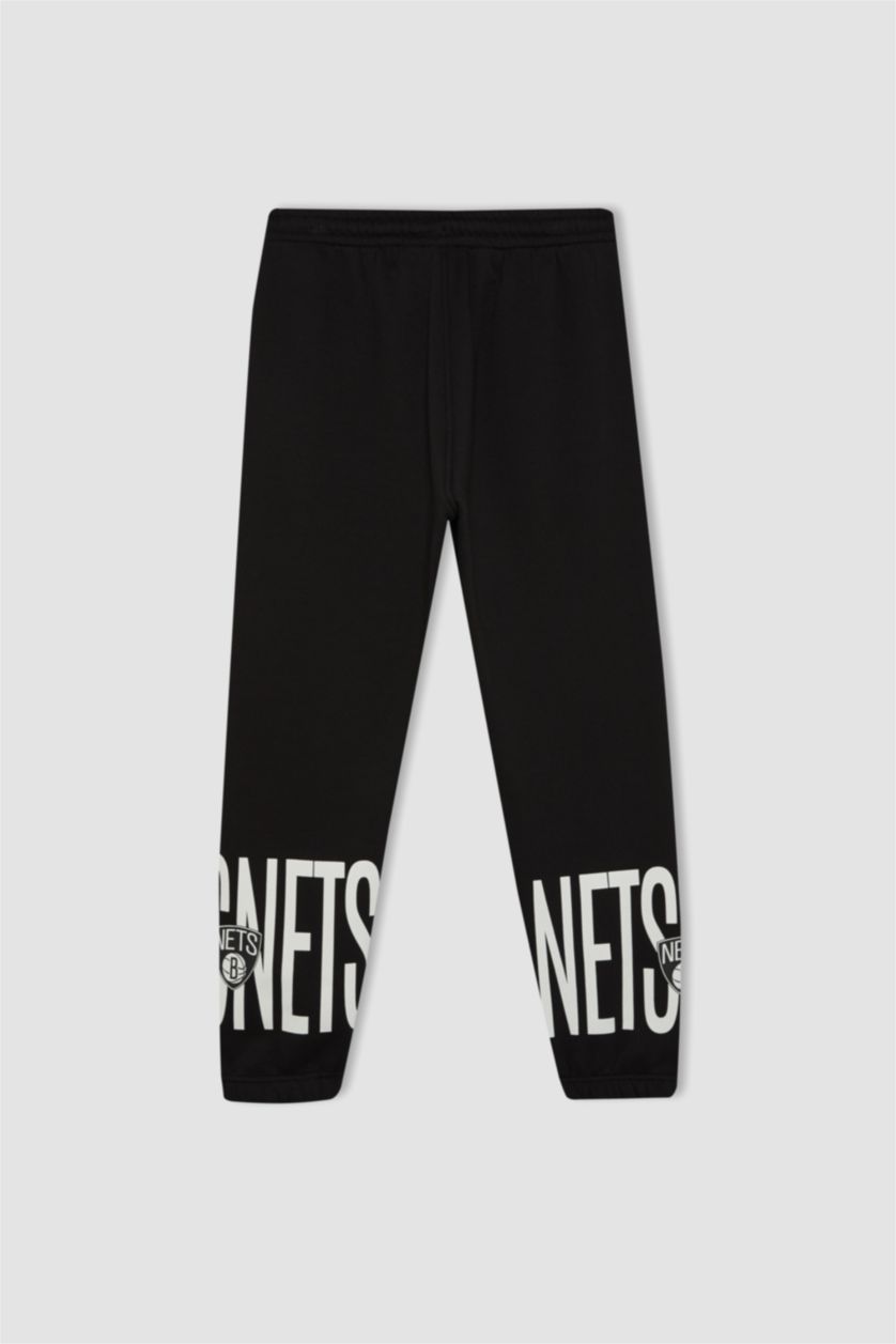 HOMME Noir Jogging Tissu Sweat Épais Brooklyn Nets