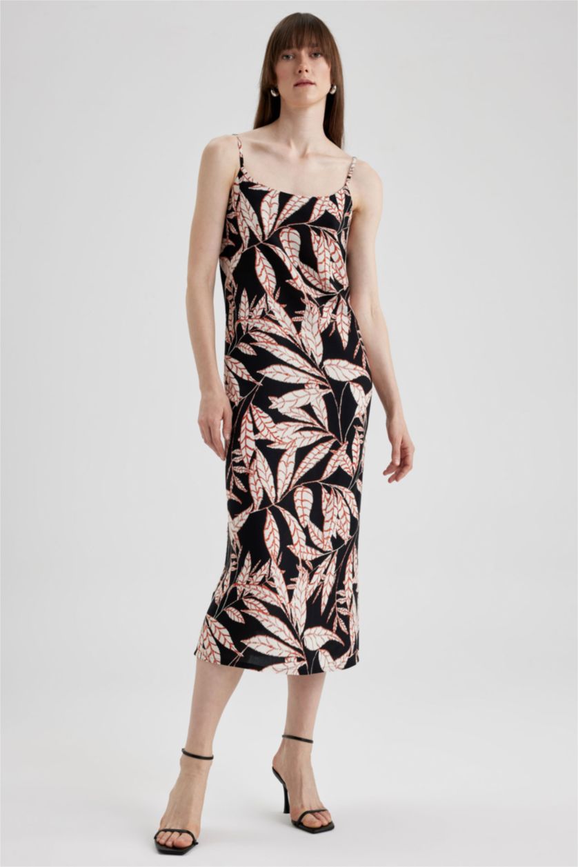 حريمي أسود Midi Dress