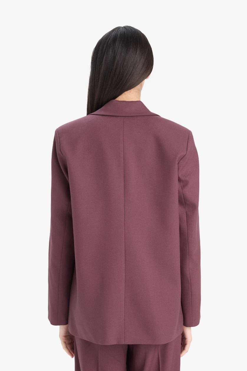 Әйелдерге Бордо Әйелдерге қалыпты пішім Блэйзер