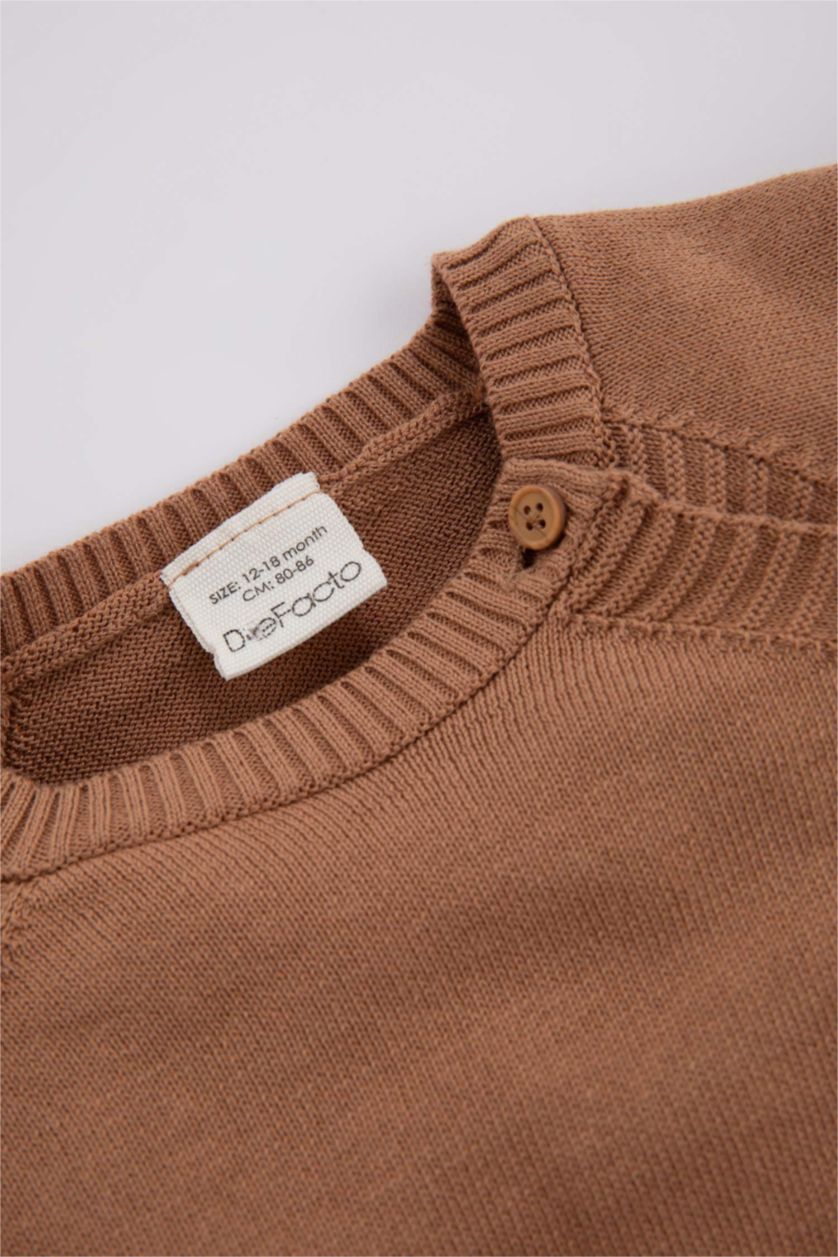 BÉBÉ GARÇON Marron Ensemble Coton Pour BéBé Garçon Col Rond Manche Longue - 2 Pièces