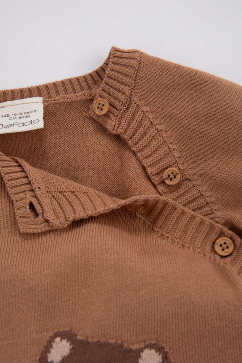 BÉBÉ GARÇON Marron Ensemble Coton Pour BéBé Garçon Col Rond Manche Longue - 2 Pièces