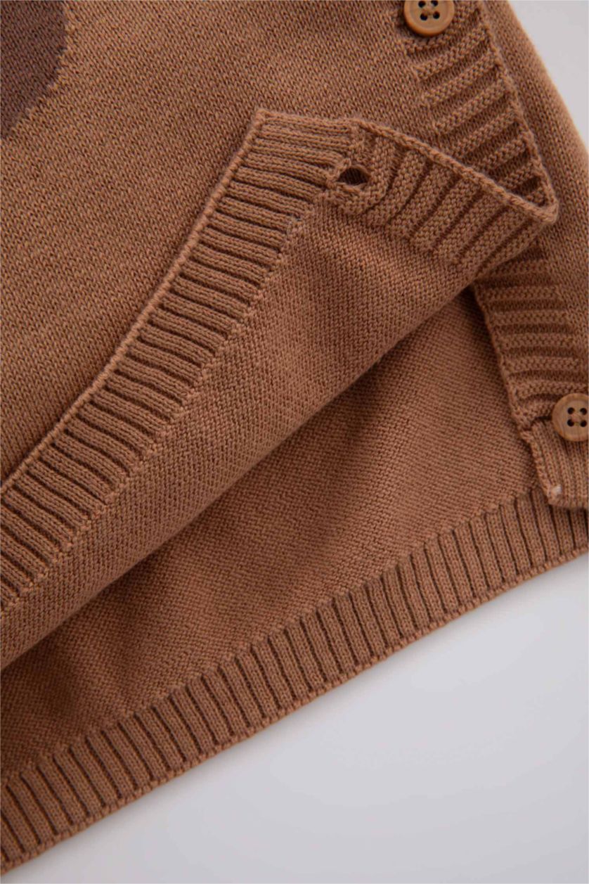 BÉBÉ GARÇON Marron Ensemble Coton Pour BéBé Garçon Col Rond Manche Longue - 2 Pièces