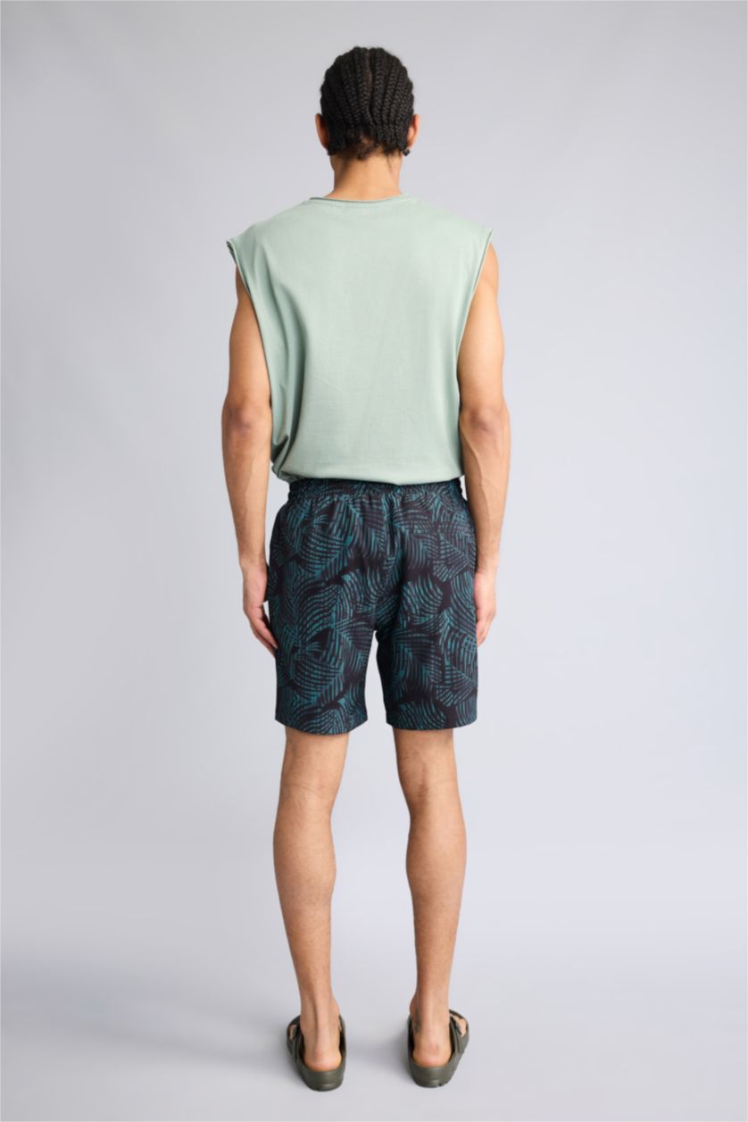 Ерлер қара Тоқымалы жүзу шолақ шалбар натхан график қысқа ұзындық