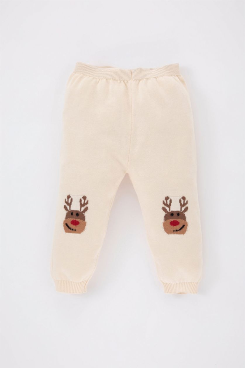 Малыши мальчики Песочный Комплект из 2-х вещей новогодний с принтом из тонкой ткани для малышей мальчиков