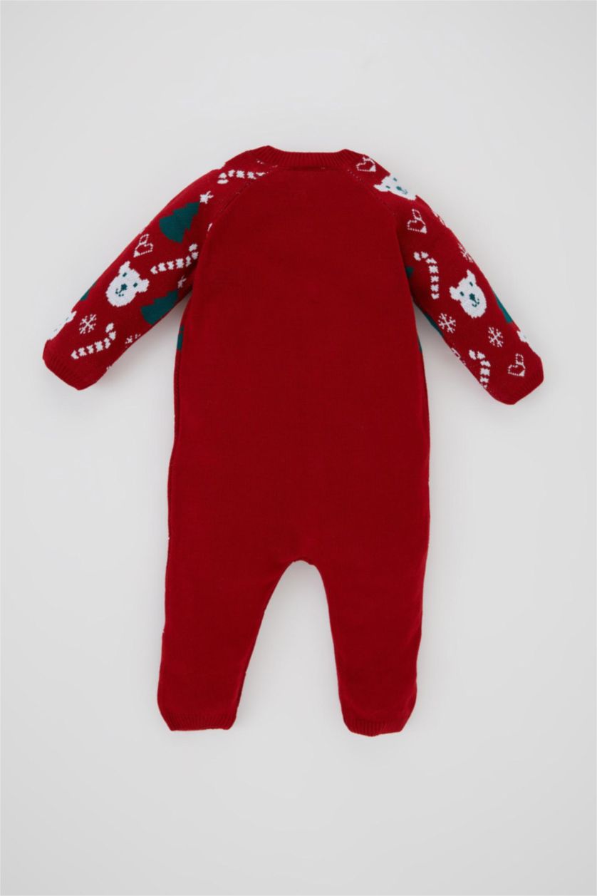 BABY BOY Red 2 piece Regular Fit Crew Neck Jumpsuit