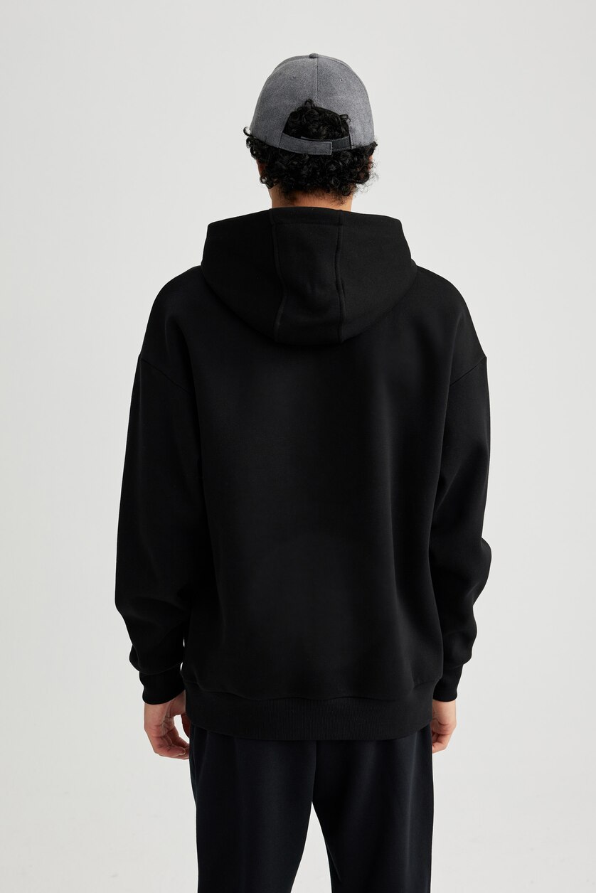 رجال أسود Oversize Fit Sweatshirt