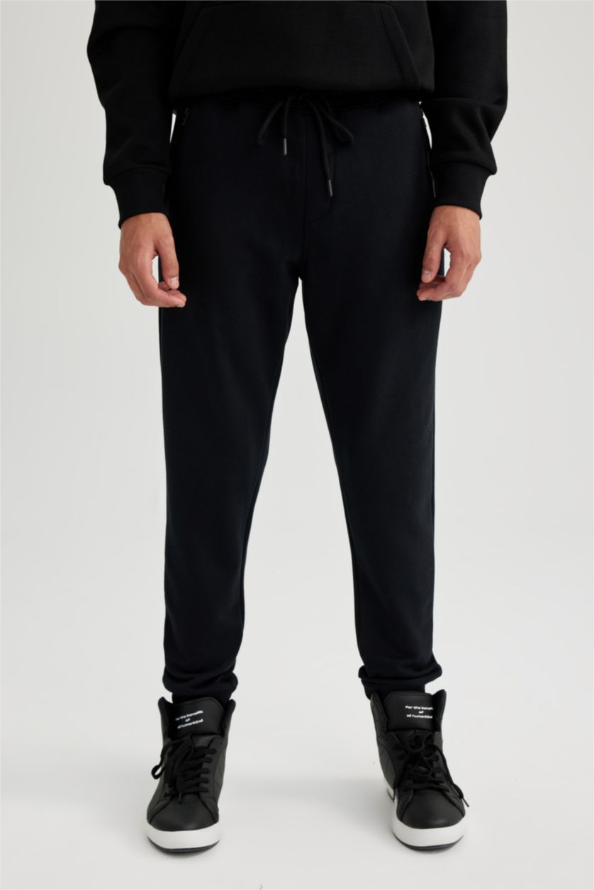 MAN Black Slim Fit Trousers