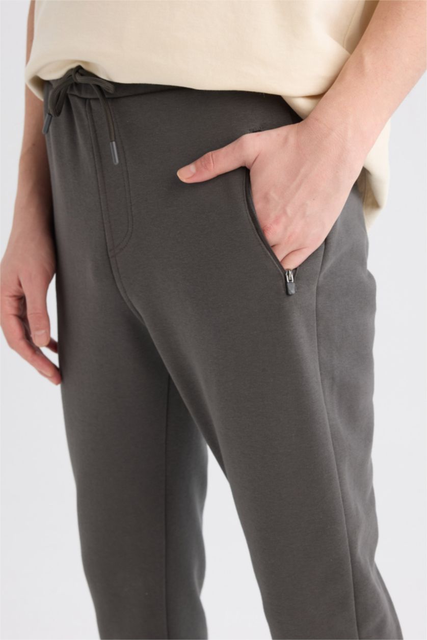 رجالي أنثرا بنطلون سويت بانتس سليم فيت بأستك من تحت وجيب