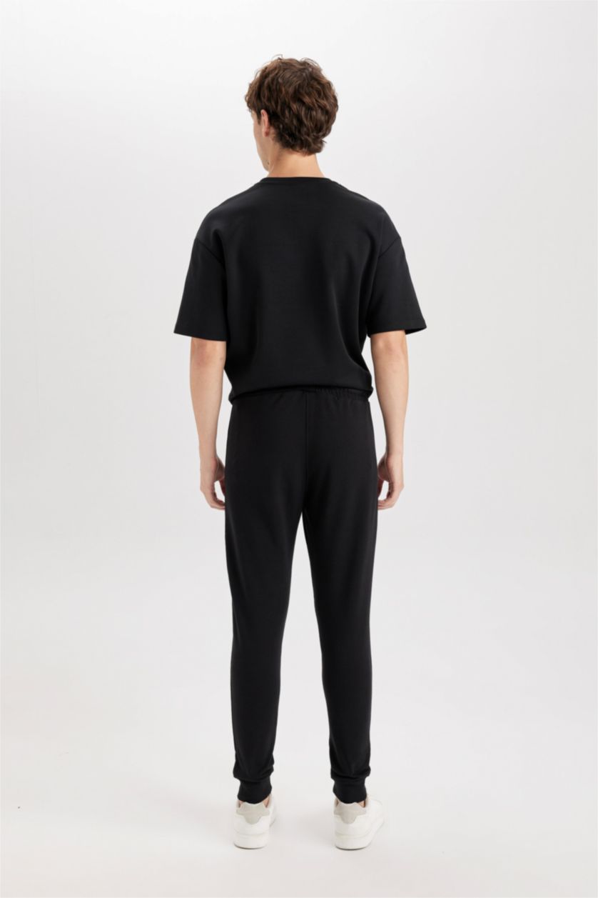 Erkek Siyah Slım Fıt Pantolon