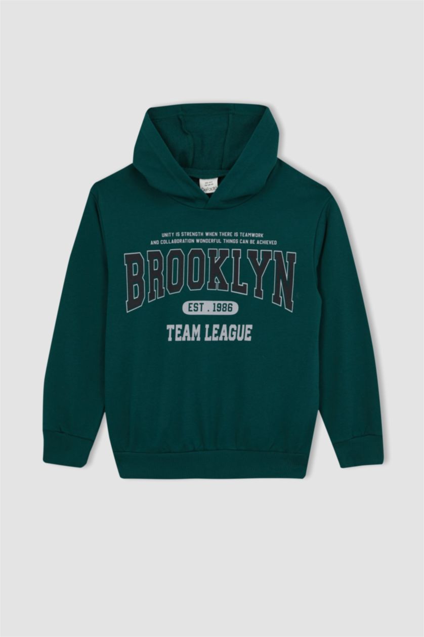 أولاد أخضر غامق سيت ولادي سويت شيرت سويت بانتس - قطعتين