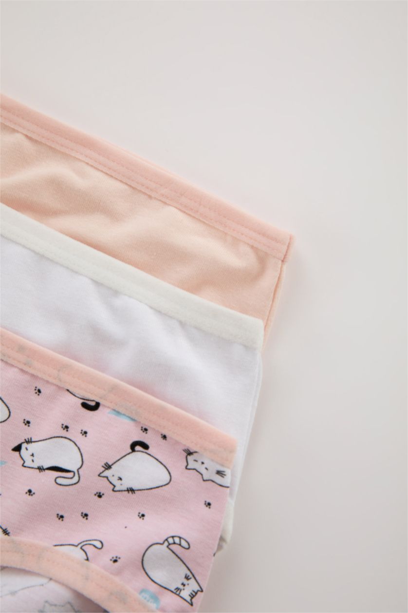 FILLES Blanc Slips Pour Fille - 3 Pièces