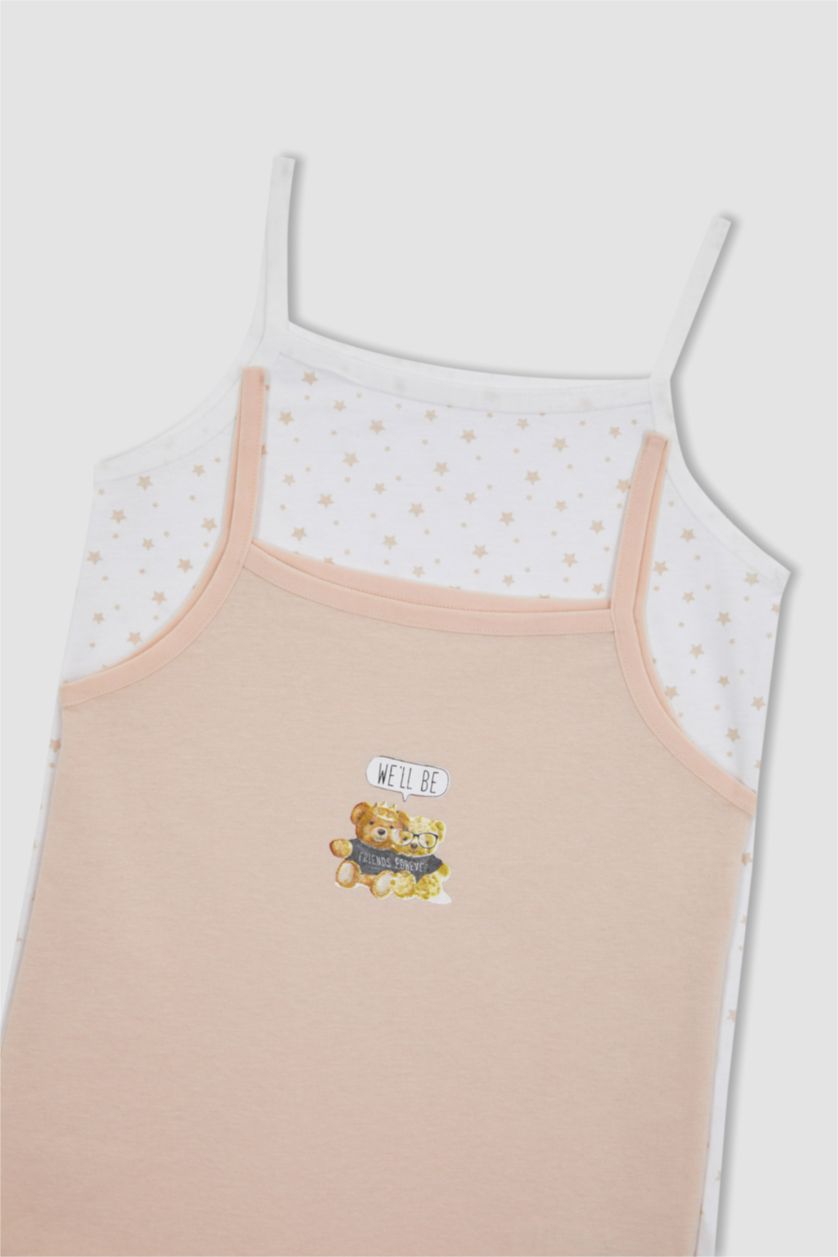 GIRLS & TEENS White Girl 2 piece Regular Fit Tank Top