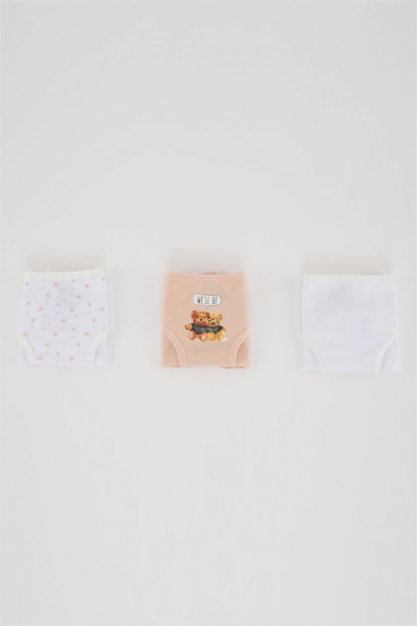 FILLES Blanc Slips Pour Fille - 3 Pièces