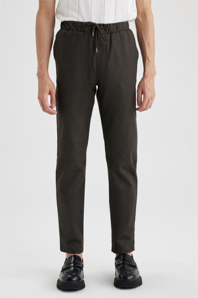 رجالي بني بنطلون تشينو جوجر