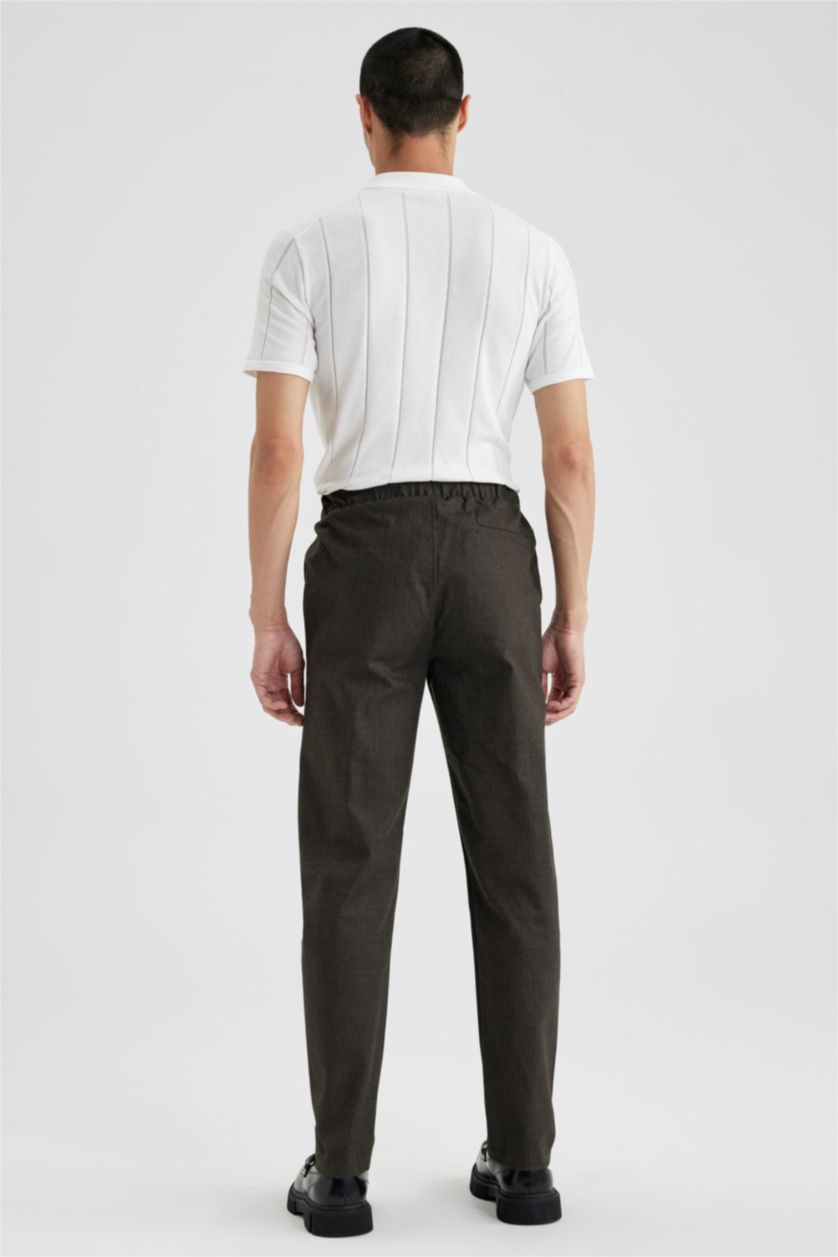 رجالي بني بنطلون تشينو جوجر