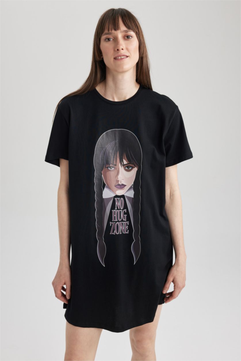 FEMME Noir Robe En Tricot Col rond