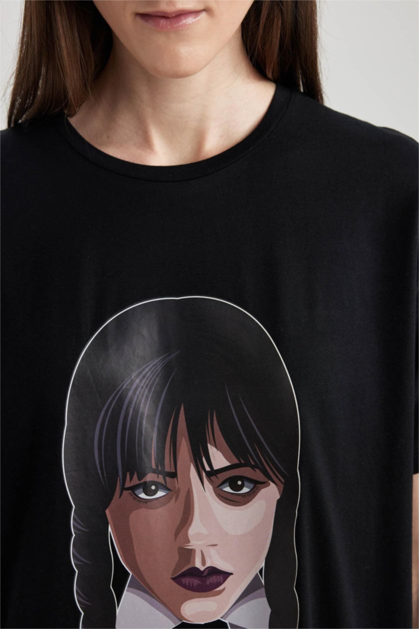 FEMME Noir Robe En Tricot Col rond