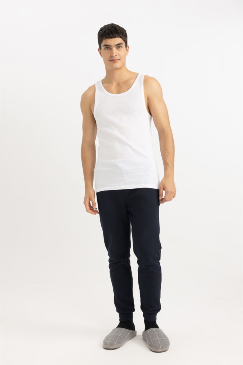 Мужчины Белый Майка приталенного кроя, 2 шт