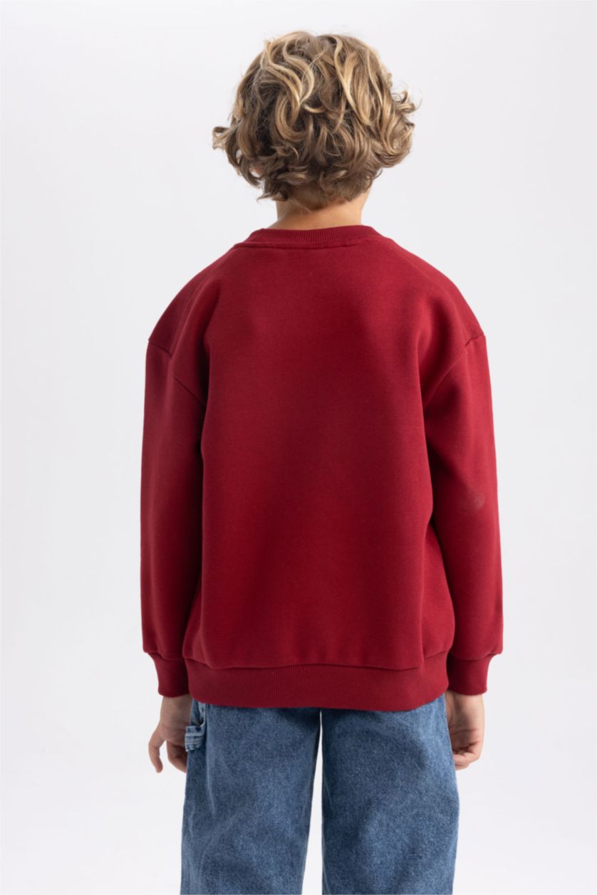 أولاد خمري سويت شيرت اوفر سايز  بياقة مستديرة