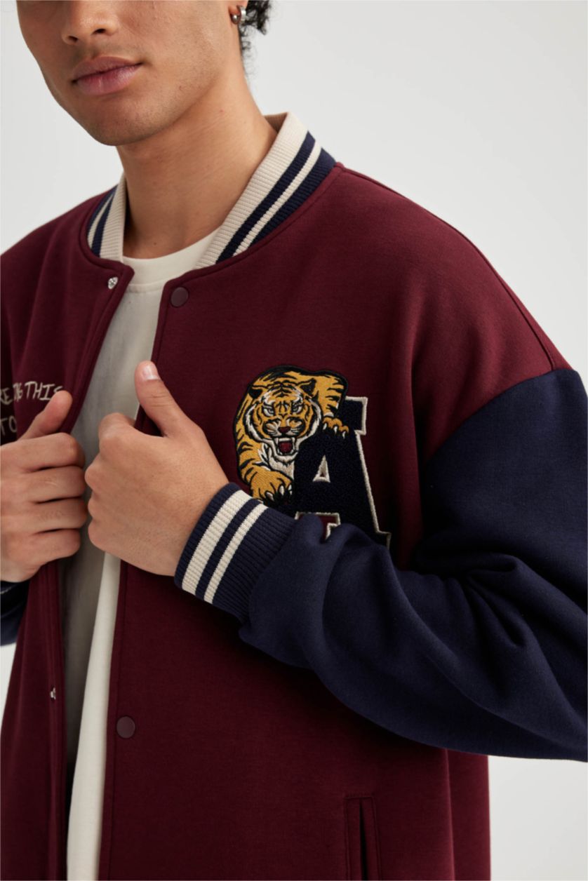 MAN Bordeaux Oversize Fit Cardigan