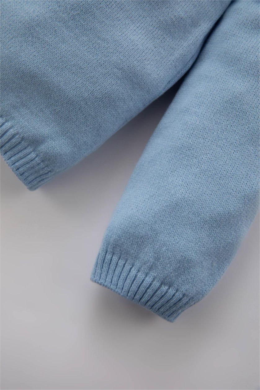 BÉBÉ GARÇON BLEU Clair Ensemble Coupe Régulière Pour BéBé Garçon Col Rond À Manches Longue - 2 Pièces