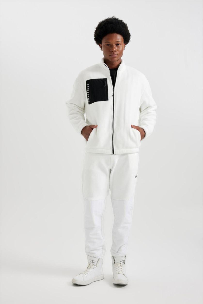 MAN Ecru DeFactoFit Standard Fit Polar Jogger Sweatpants