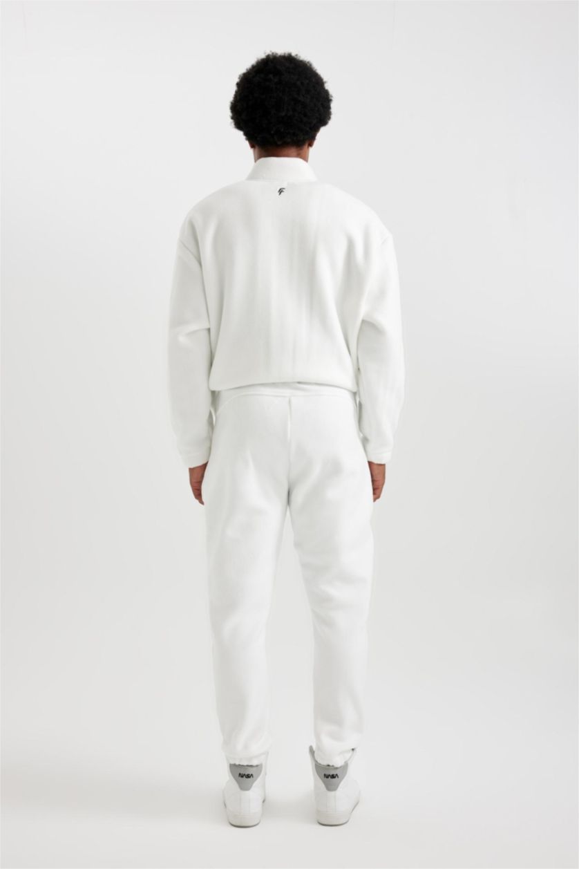 MAN Ecru DeFactoFit Standard Fit Polar Jogger Sweatpants